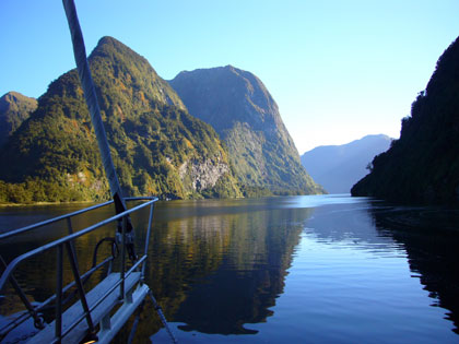 On board the Fiordland Navigator.