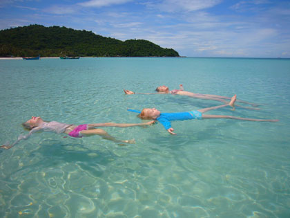 Floating about at Bai Sao on the east coast.